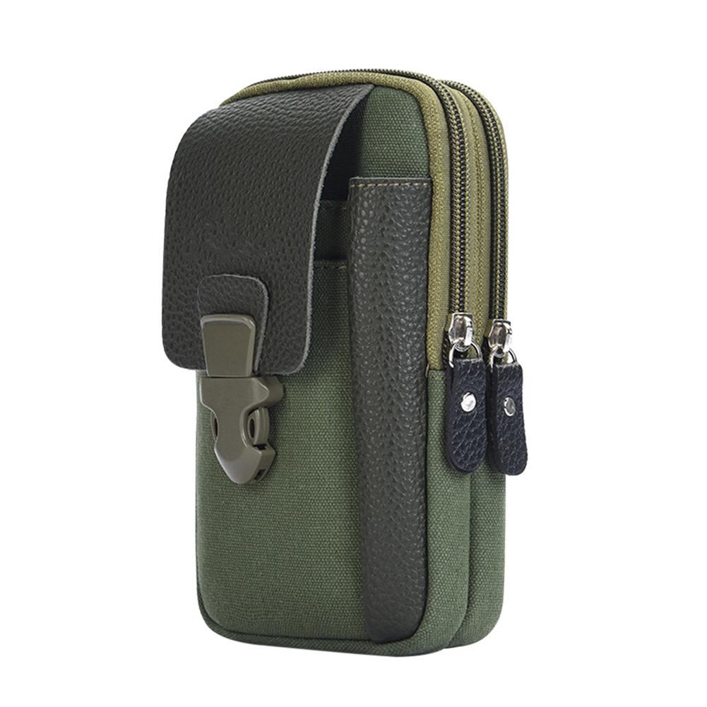 Outdoor Shopping Accessaries Supplies Canvas Men Waist Belt Bags Business Sports Casual Male Zip Mobile Phone Pouch