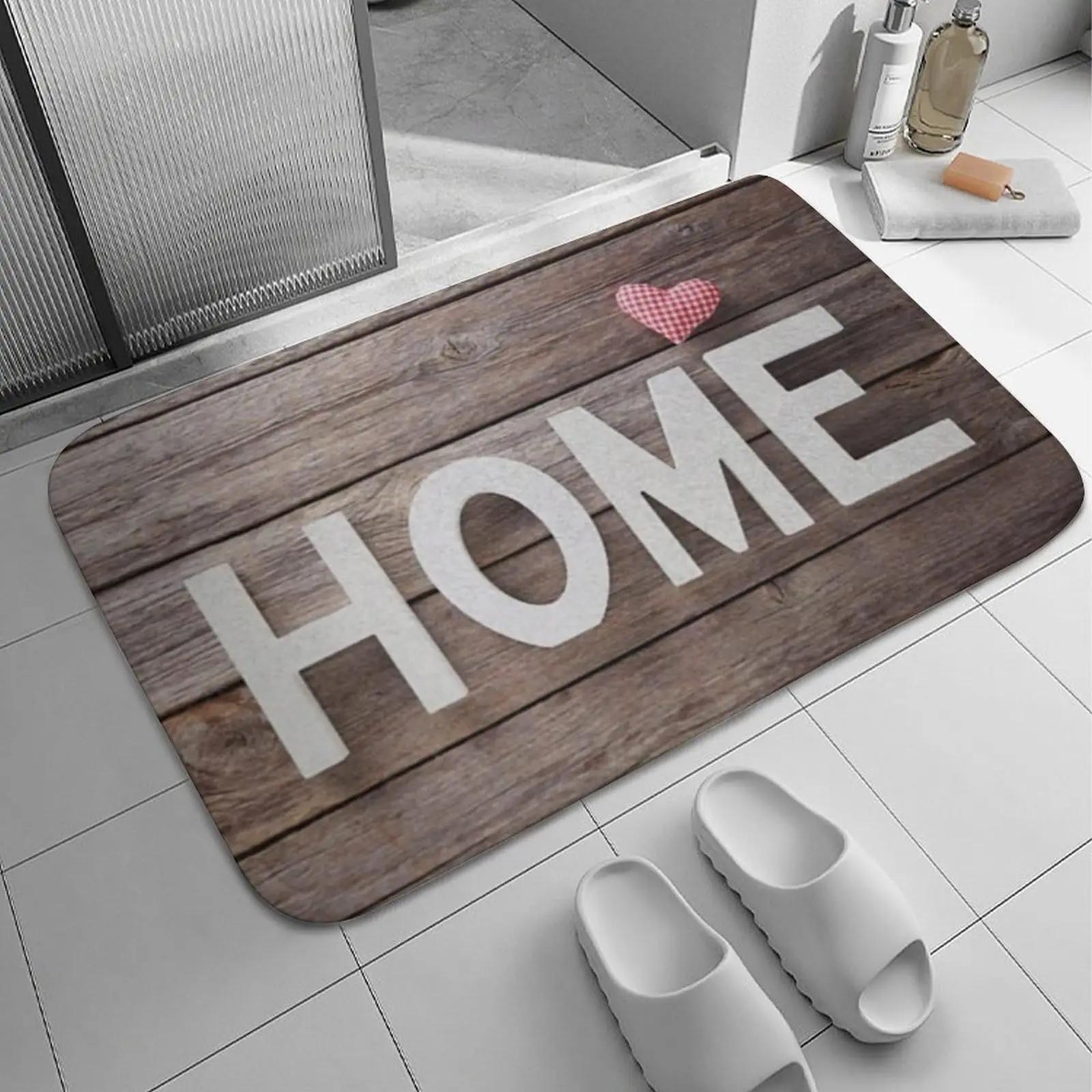 

Funny Home Area Rug Washable Non Slip Soft Brown Welcome Patterned Front Doormat for Bathroom Home Entry Way Decoration 40x60cm