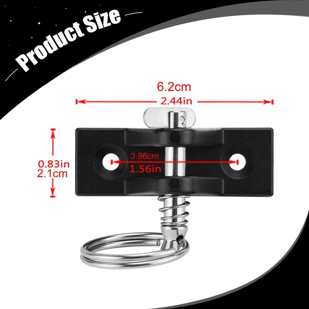 4 kusy pantů pro Bimini top s kolíkem a snadnou instalací podpěra tyče markýzy