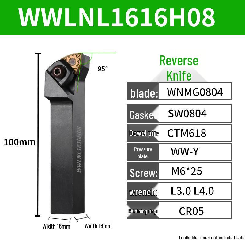 CNC Tool Holder: Peach-Shaped Face Turning Tool MWLNR/MTJNR20