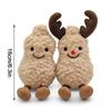 Niedliche kleine Erdnuss Plüschpuppe Wohnzimmer Dekoration Taschenanhänger Kawaii Weicher Plüsch Interaktives Spielzeug Geschenk