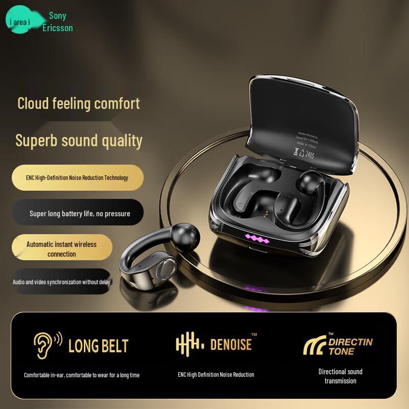 Suoai Open-Ear Ear Clip True Wireless Sport Bluetooth Earbuds