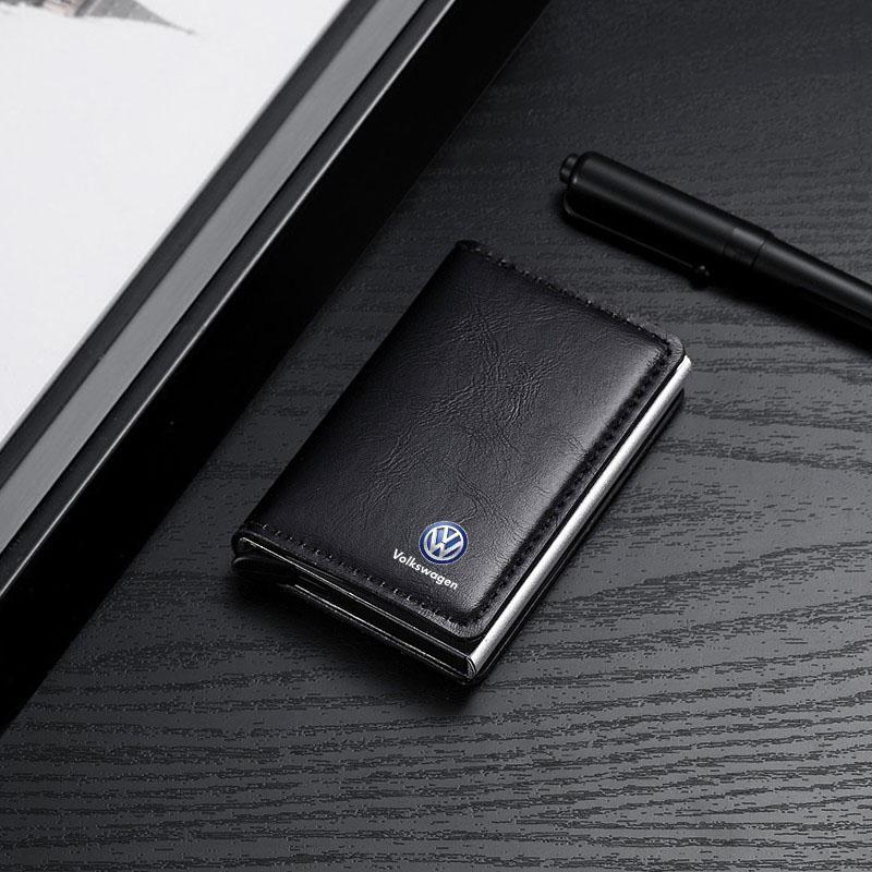 

Сумка для документов для вождения автомобиля из ПУ кожи, кошелек для ID, паспорта, карточек, чехол для карточек для Volkswagen Scirocco POLO Tiguan Passat B5 B6 B7 Golf EOS Jetta MK6 чёрный