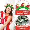 Glittering Powder Christmas Headband Festival Props Hairhoop for Family Gathering Holiday Celebration Props Headpiece