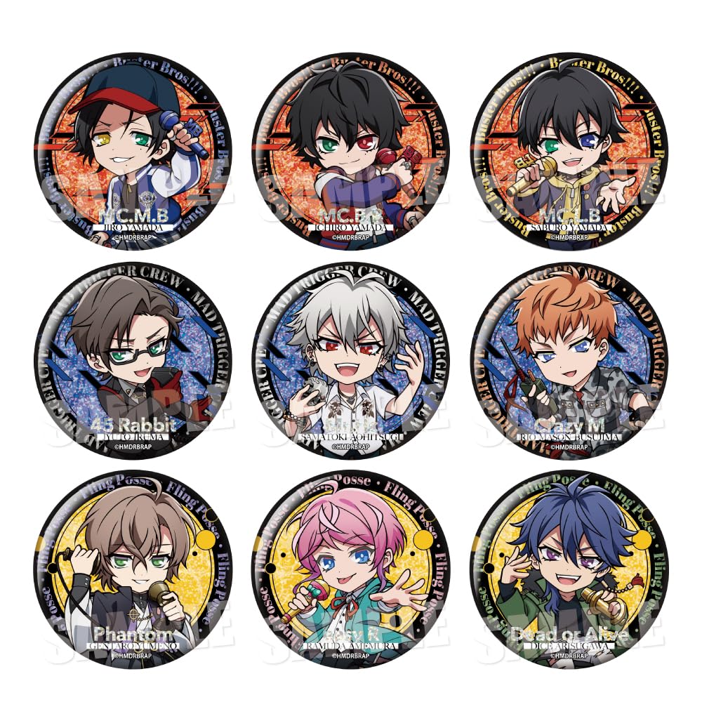 

Hypnosis Mic Division Rap Battle Rhyme Anima + Trading Glitter Can Badge [Abox] 9-Piece Box