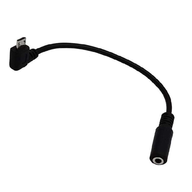 Micro USB to 3.5mm Jack Audio Adapter Cable Right Angled Micro USB Male Cord