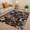 Yin Yang Element Dragon Chinese Loong Cartoon Living Room Non Slip Area Rug Carpet for Bedroom Playroom Sofa,Home Decor Doormat