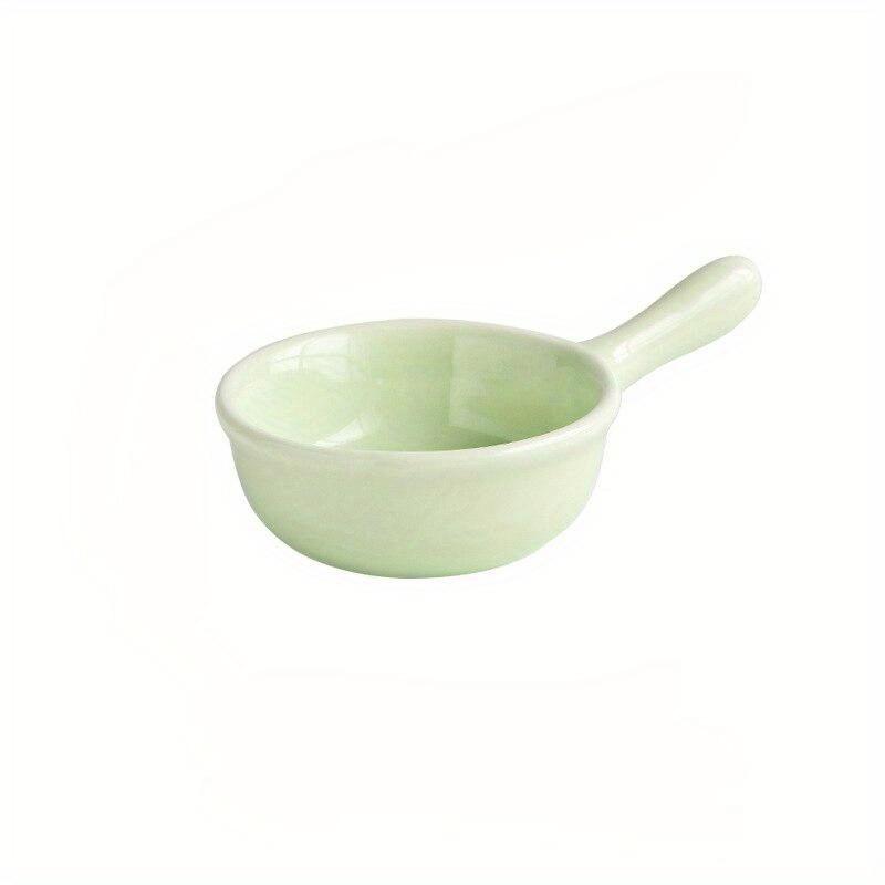 

Креативная мини-керамическая тарелка на выбор, японская столовая посуда, тарелка для приправ, тарелка с ручкой, емкость для соевого соуса и уксуса светло-зеленый