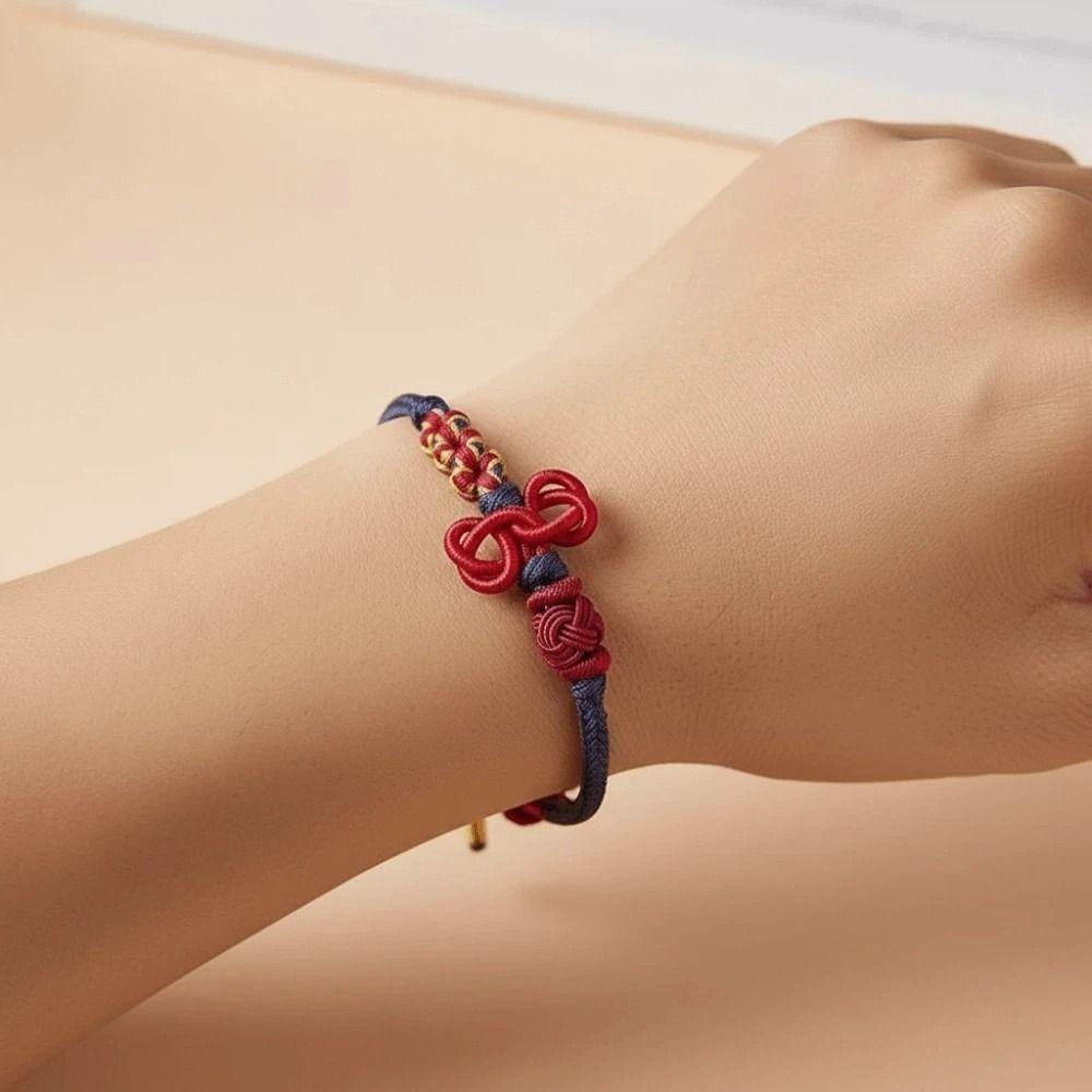 Fortunate Ornaments Exam Success Woven Bracelet Personality Chinese Knot Bangle Party