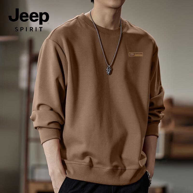 

JEEP SPIRIT Men s Retro Heavyweight Crewneck Sweatshirt XL