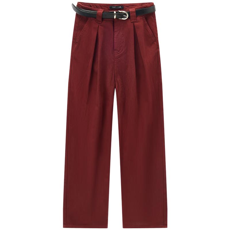 EICHITOO Women s Drapey High-Waist Straight-Leg Jeans L