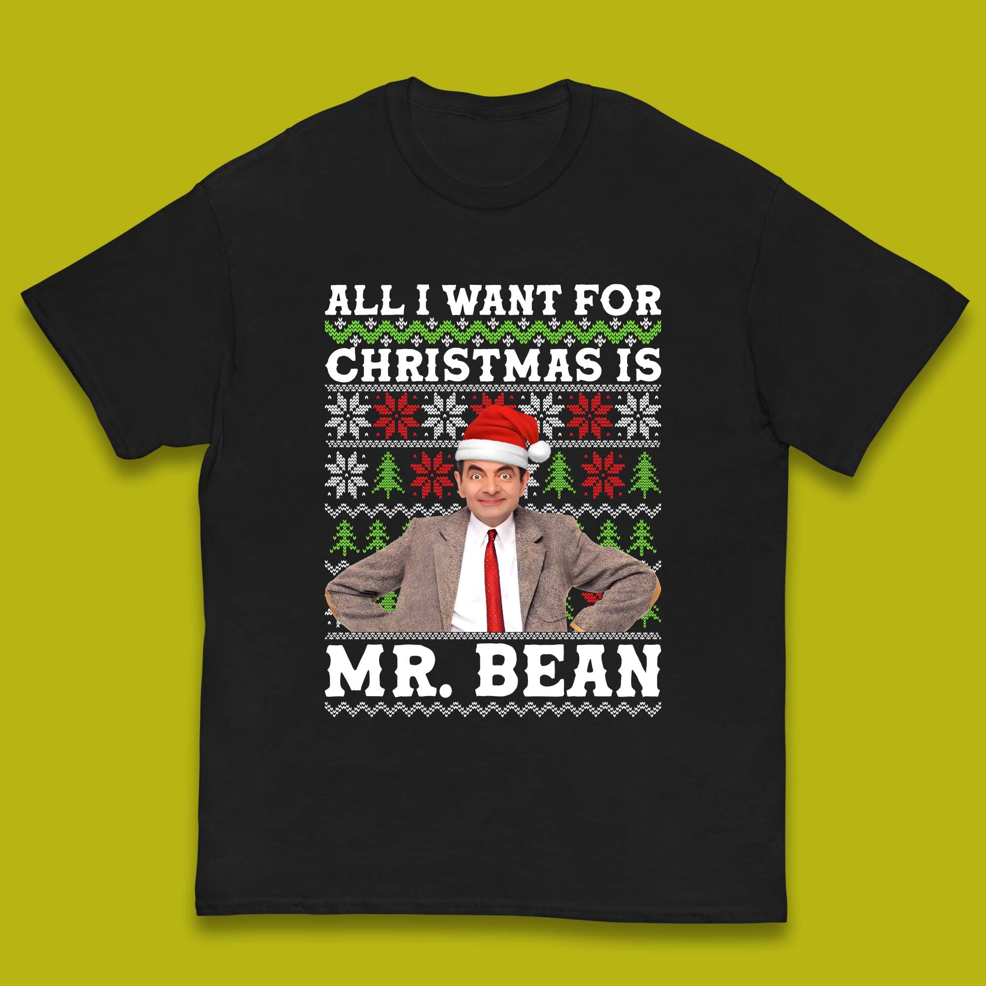 Want Mr Bean For Christmas Kids T-Shirt 120