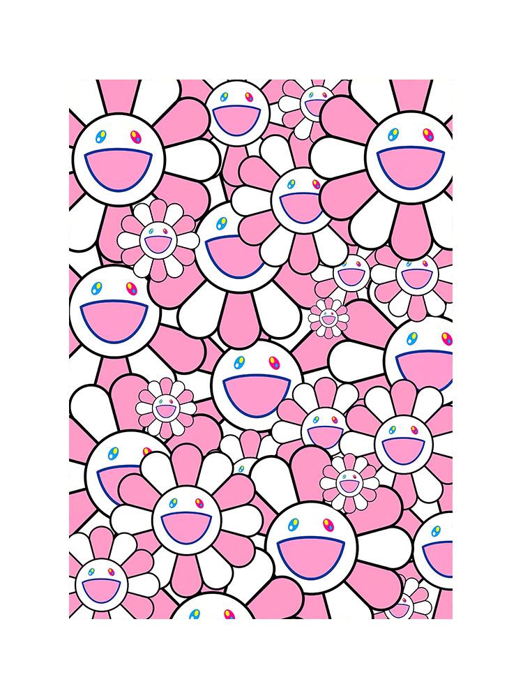 Abstrakt fargerikt smil Solsikker tegneserieplakater utskrifter lerret maleri Kawaii popkunst for barn soverom hjemmeinnredning Cuadros