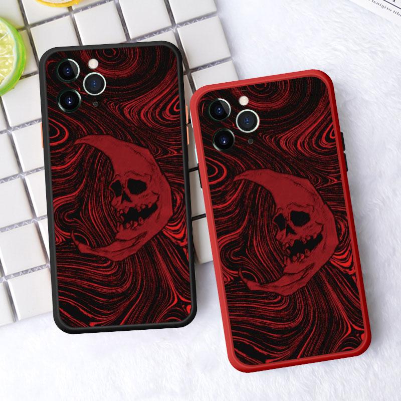 Fashin Skeleton Skull Phone Case For iPhone 16 15 12 13 Mini 11 14 Plus Pro MAX 7 8 Plus SE 2020 XR X XS Shockproof Back Cover