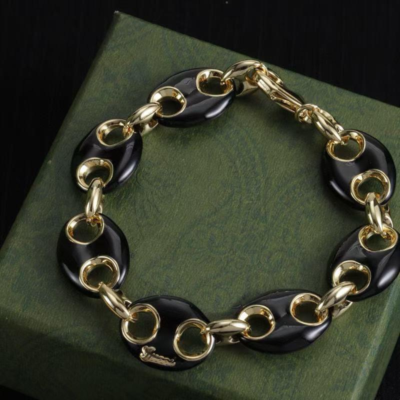 2025 Vintage Schweinenase Messingarmband: Europäisch-Amerikanische High-End-Mode, Retro-Promi-Stil Schmuck