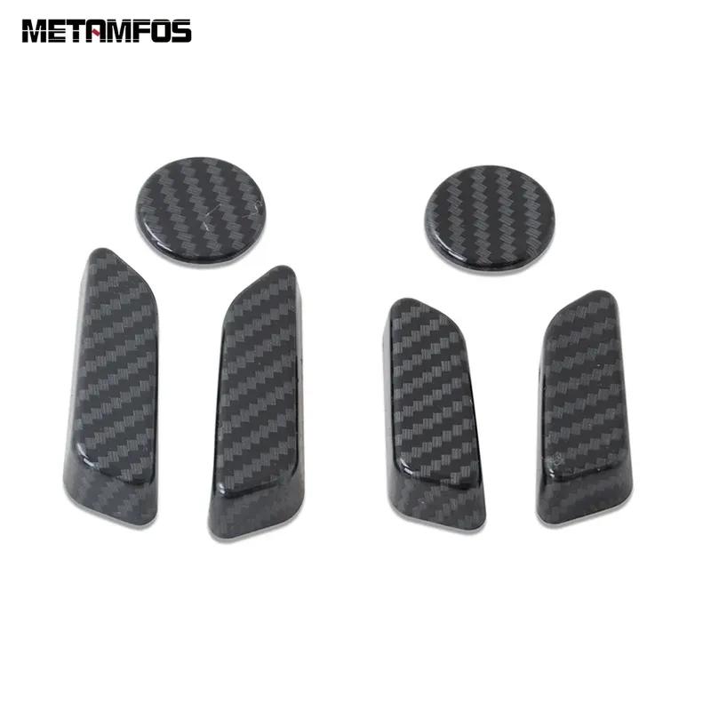 Seat Adjustment Knob Control Button Cover Trim For Tesla Model 3 2017-2024 2025 Carbon Fiber Interior Accessories Car Styling