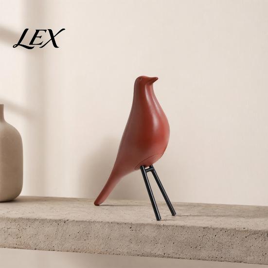 Elegant Home Ornament Nordic Style Bird Desktop Decor, Medieval Table Minimalist Symbol Gift Statue for Office Bookshelf Mantelpiece Shelf Centerpiece