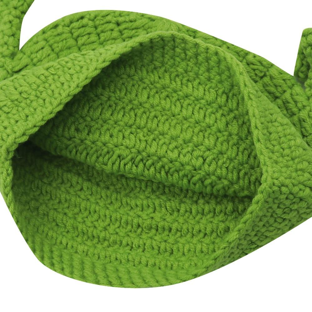 Nuevo Pasamontañas Creativo Hecho a Mano Divertido Diseño de Shrek Para Mujeres Hombres Monstruo Invierno Lana Tejida Gorra Unisex Cálido Regalos de Navidad