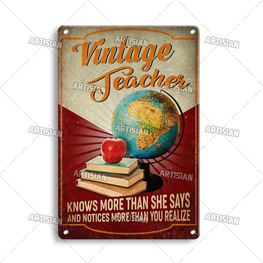 Artisian Job Metal Sign Vintage Teacher Tin Poster Hobby Decorative Plate Wall Decor Garage Bar Pub Club Hotel Cafe Kitchen Home