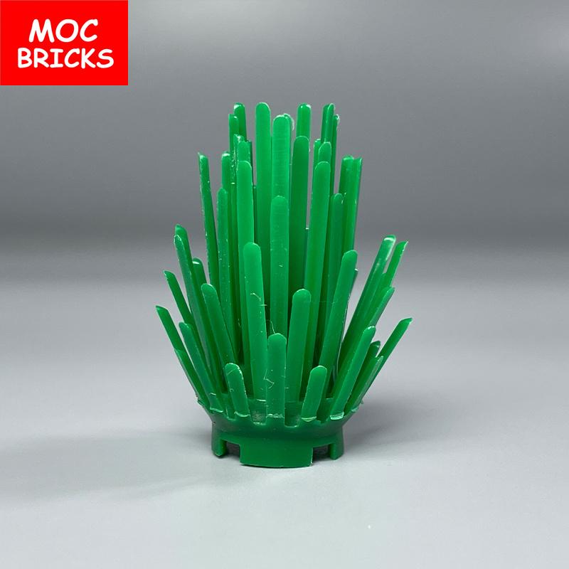Non-Toxic Moc Bricks Bush Shrubbery City House Accessories Plant Tree Pine Shrub Assembled Particles Children'S Dolls Kids Toys