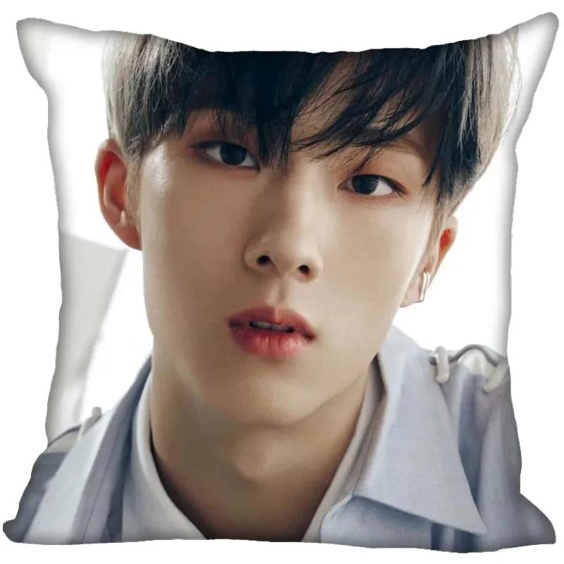 P1Harmony KPOP Cushion Cover Polyester Throw Pillow Case Super Soft Satin Fabric Cushion Cover Festive Home Decorative Cushions