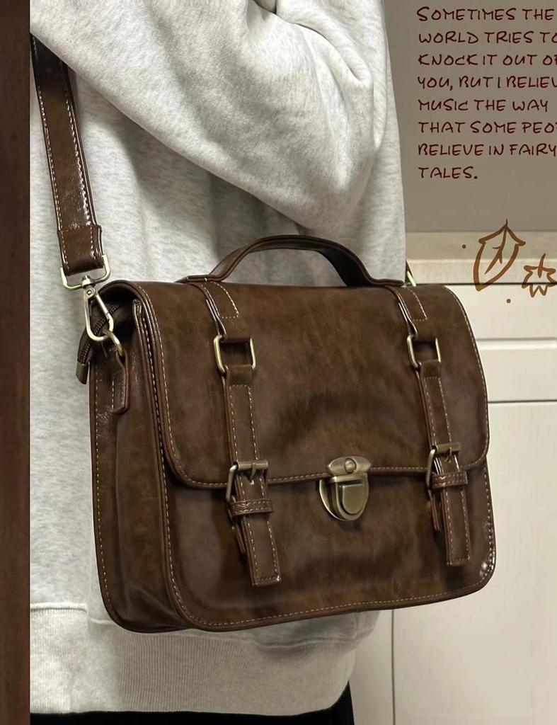 Herbst Winter Retro Schnalle Umhängetasche - Japanischer JK Uniform Stil, Lässige Mode Pendlertasche