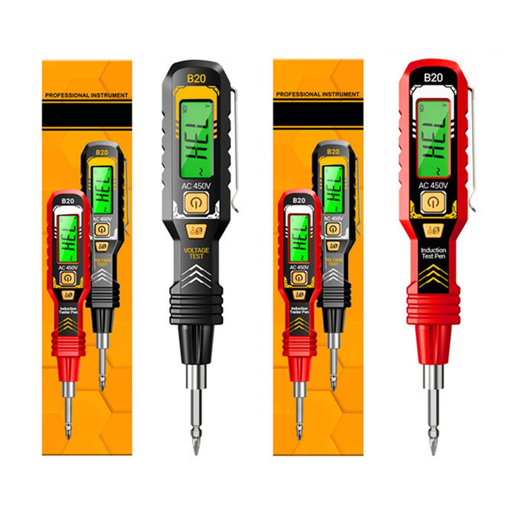 Für ANENG Multifunktions-Spannungsprüfstift Digitalanzeige Induktionsprüfer Schraubendreher Automatische Abschaltung 11-450V Elektriker