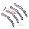 2pcs Cool Irregular Stick Earring Pendants Stainless Steels Hollow Colth Hat Accessories DIY Punk Necklace Charms Jewelry Making