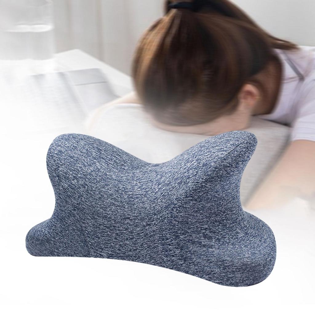 Cervical and Neck Pillow Ergonomic Comfortable Cushion Memory Foam Pillow Office Nap Pillow for Camping Office Driver Travel