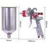 Premium-Professional HVLP Air Spray Gun Kit-Red H827 1000ML Gravity Feed Designed For Car& Furniture Painting