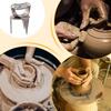 Pottery Glaze Tools Fingertip Dip Glaze Clip Stainless Steel Glaze Clip Easy Cleaning Glazed Clamp Ceramic Coloring Glazing Tool
