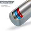 Insulated Steel Water Bottle For Travel Gym Office Use | Leakproof Cold Drink Flask With BPA-Free Safe Lid | Sleek Grey Design With 720ml Capacity