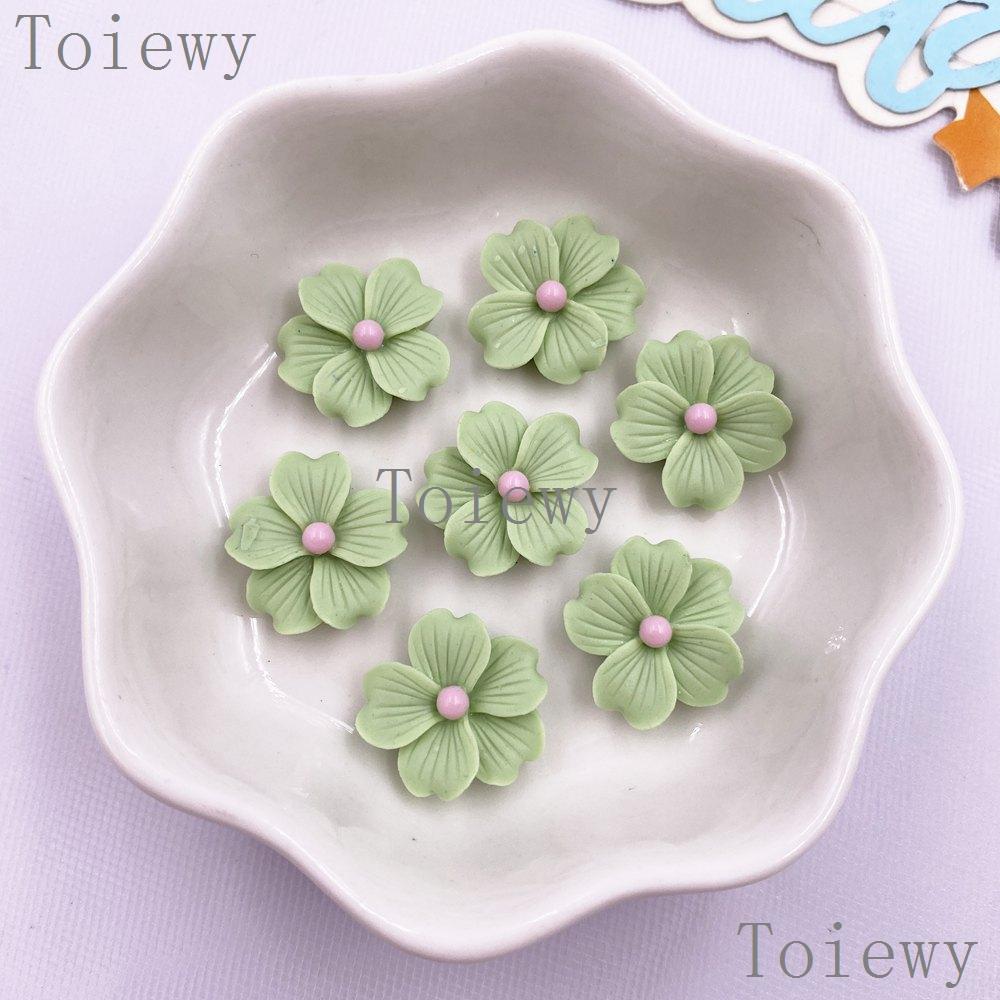 30 Piezas Resina Kawaii Colorido 16mm Flor Espalda Plana Piedra Gema Scrapbook DIY Boda Navidad Arte Decoración Accesorios para Joyería Manualidades