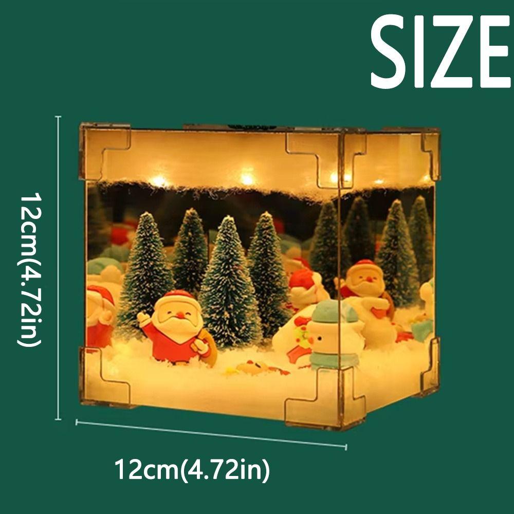 USB Christmas Night Light DIY Christmas Glowing Ornament Cube Night Light  Christmas Decoration