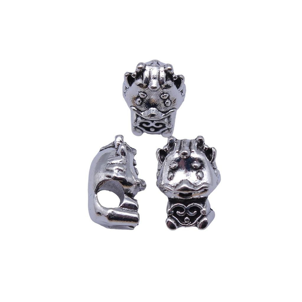 Animal Spacer Beads Large Hole Charms For Necklace Jewelry Making Starter Kit