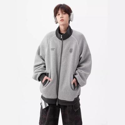 Stand Collar Sweatshirt Men's New Autumn Loose and Versatile Sports Baseball Jacket