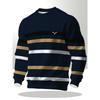 Men's Long Sleeve Crew Neck Sweatshirt with Random Print, Regular Fit, Stylish, Casual, and Comfortable Top, Versatile for Daily Outings