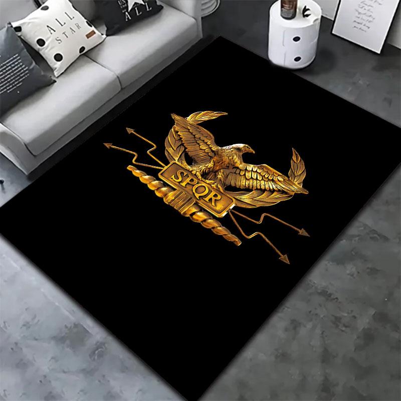 Roman SPQR Carpet Rug for Living Room Bedroom Home Sofa Decoration,Kids play Non-slip Floor Mat