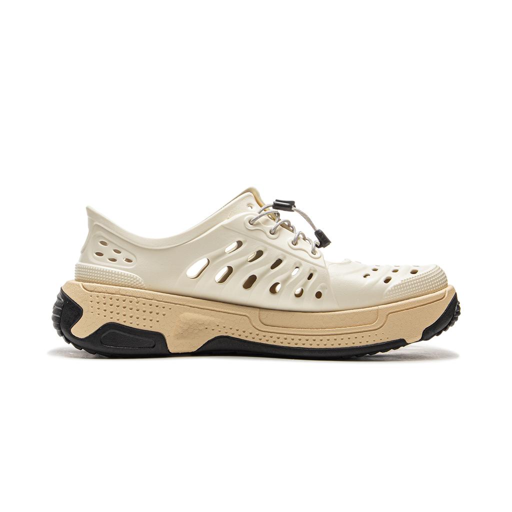 Li Ning Pangu Trek Leichtgewichtige Hochelastische Trendige Rutschfeste Verschleißfeste Bachschuhe Unisex Schuhe Off-White AZSV017-2