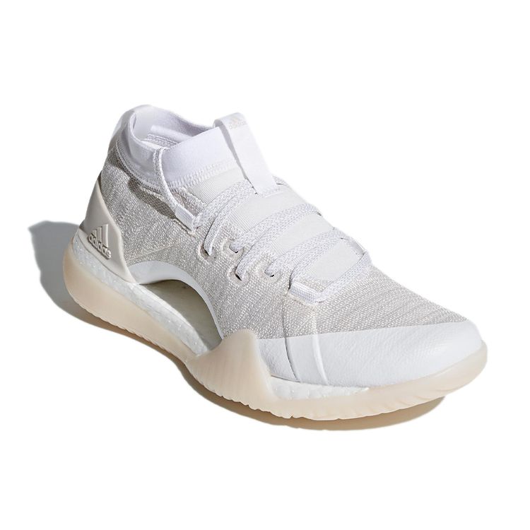 Adidas Pureboost X 3.0 Simple Fabric Durable Breathable Mid-Top Training Running Shoes Women Sneakers White CG3529