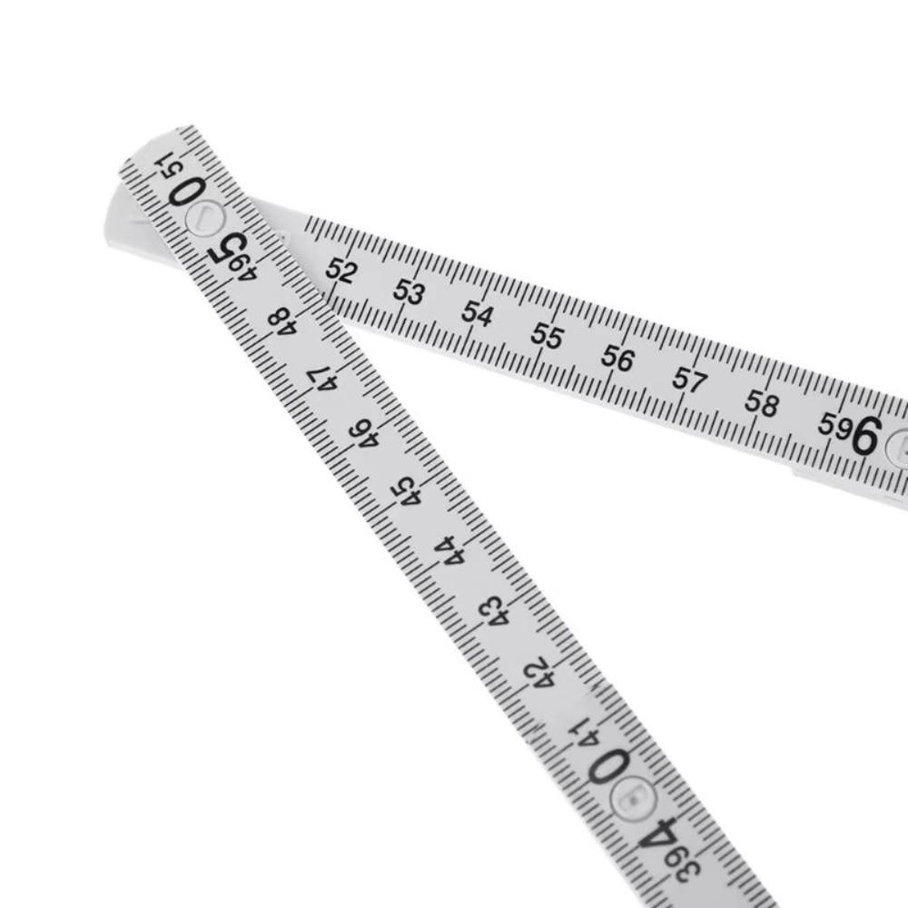 Portable Wooden Folding Ruler 2M Extended Measuring Rule Slider Metric Scale 1M Folding Carpenter's Ruler Drawing Tools