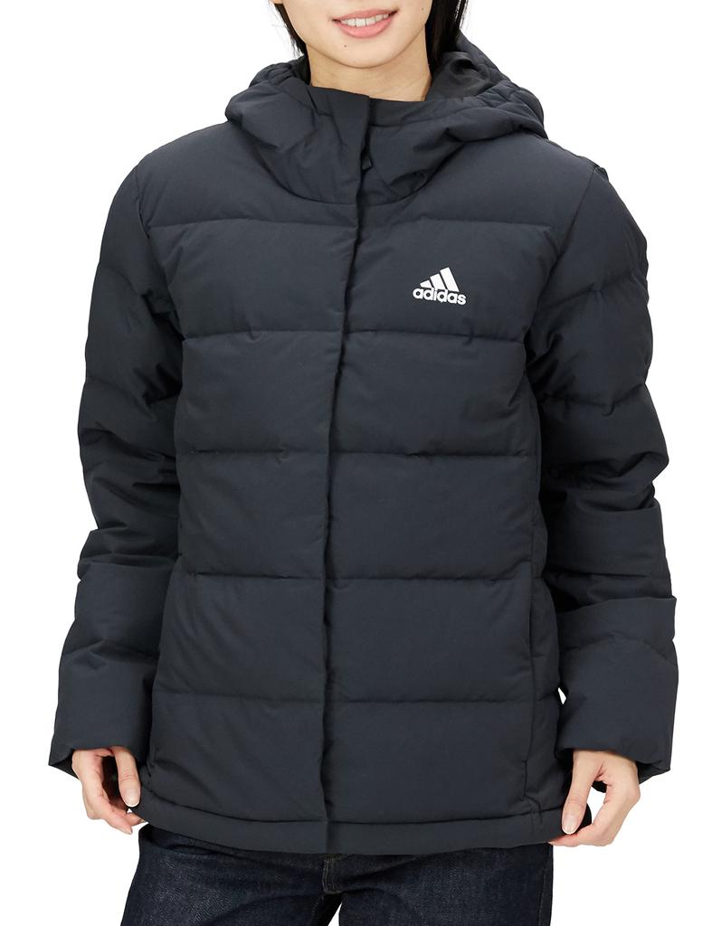 Adidas Helionic Hooded Down Black Size CS785 Jacket, Women's, (HG8747), L,