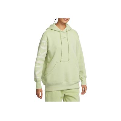 Sweat à capuche ample à la mode, confortable et polyvalent avec motif de lettres, hauts pour femmes, vert FQ7043-371