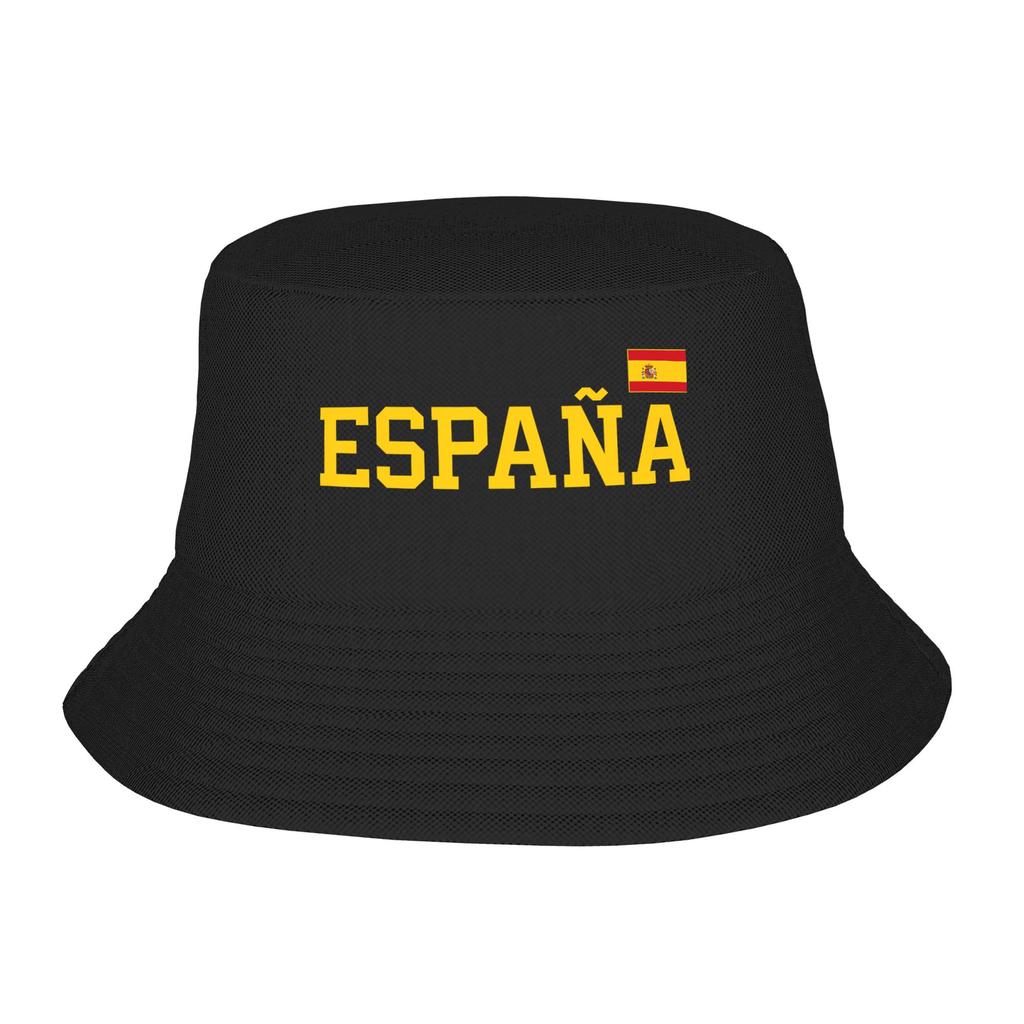 Spain Spanish Flag Bucket Hat Hawaii FisherUnisex Caps For Unisex Vintage Hunting Visor Hats Breathable Custom Cap