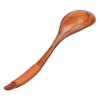 Old Lacquer Tied Brown Thread Natural Wooden Products Japanese Round Handle Wooden Spoon Home Handmade Wooden Spoon