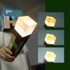 Up Minecraft Light Torch Night Lamp Usb Rechargeable Miner Ore Toy Gift Gaming