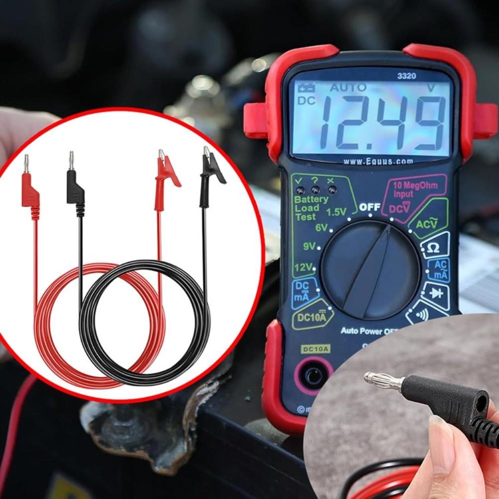 Multimeter Test Kit 4mm For Alligator Clip Cable With Test Probe 1000V 15A For Electrical Testing Small Components Repairing