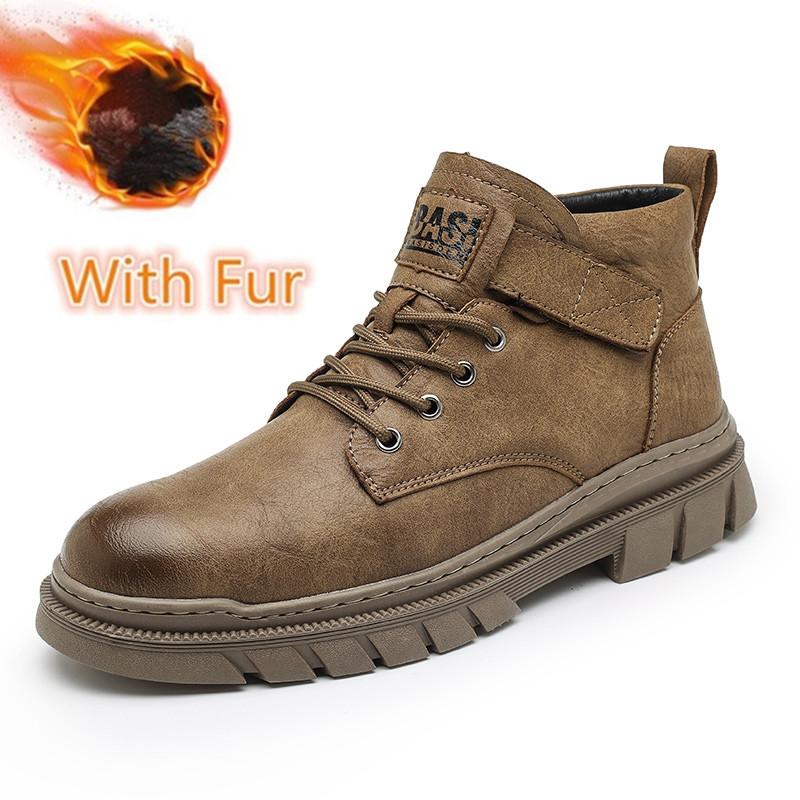 

Модные универсальные низкие мужские повседневные туфли 2024 года, новое поступление, мужские зимние плюшевые зимние ботинки, классические кожаные ботинки для мужчин на открытом воздухе 44