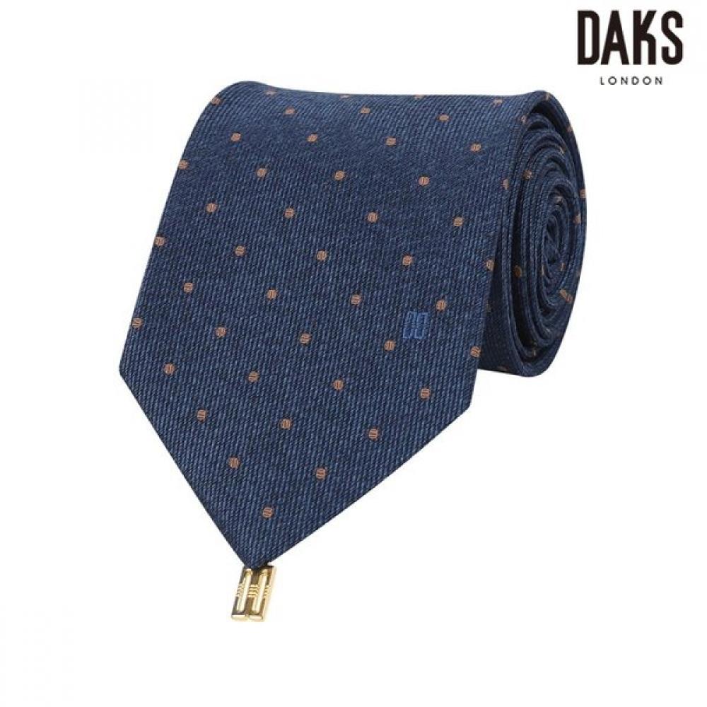 DakS Men S Navy Silk Blend Dot Allover Tie Dmg1acf1243n1 navy/000