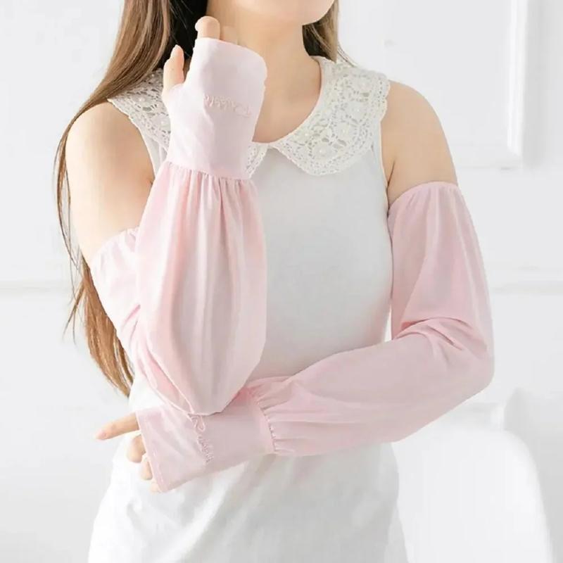 Loose Sleeve Ice Silk Breathable Hand Sleeve Sunscreen Anti-Ultraviolet Cycling Driving Men And Women Same Style Hand Sleeve